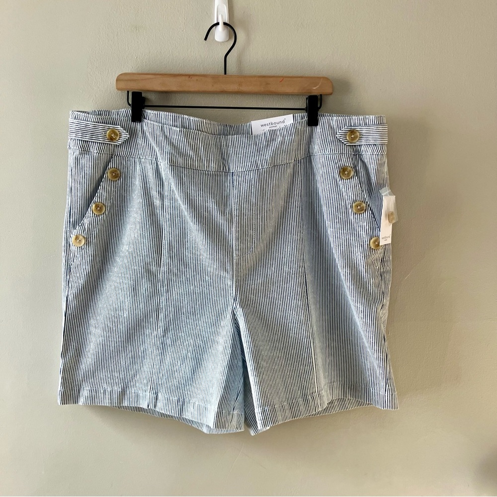 WESTBOUND Marina High Rise Striped Short